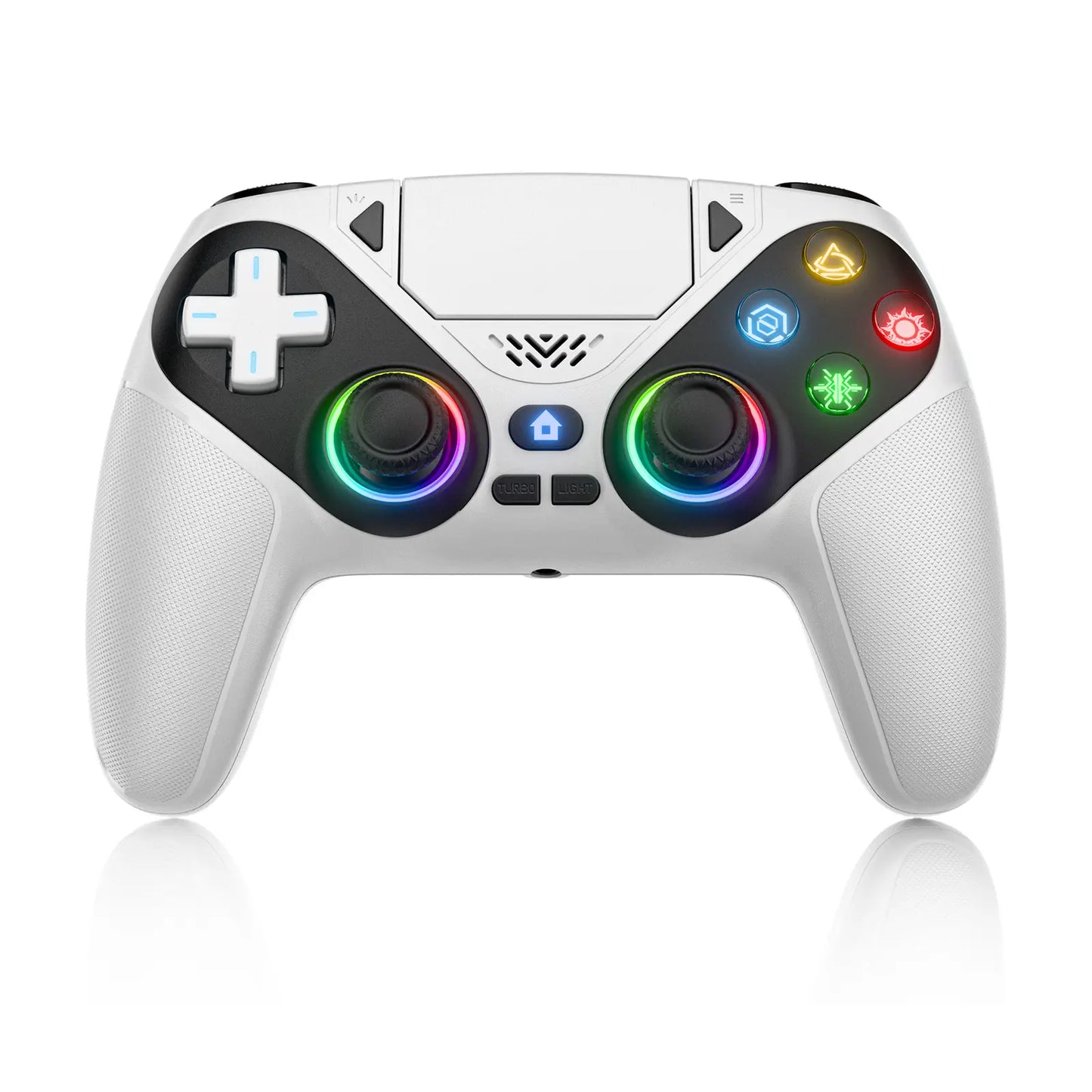 Wireless Gaming Controller - RGB Lighting + Motion Sensing + Programmable Buttons For PS5-Compatible Precision Gameplay