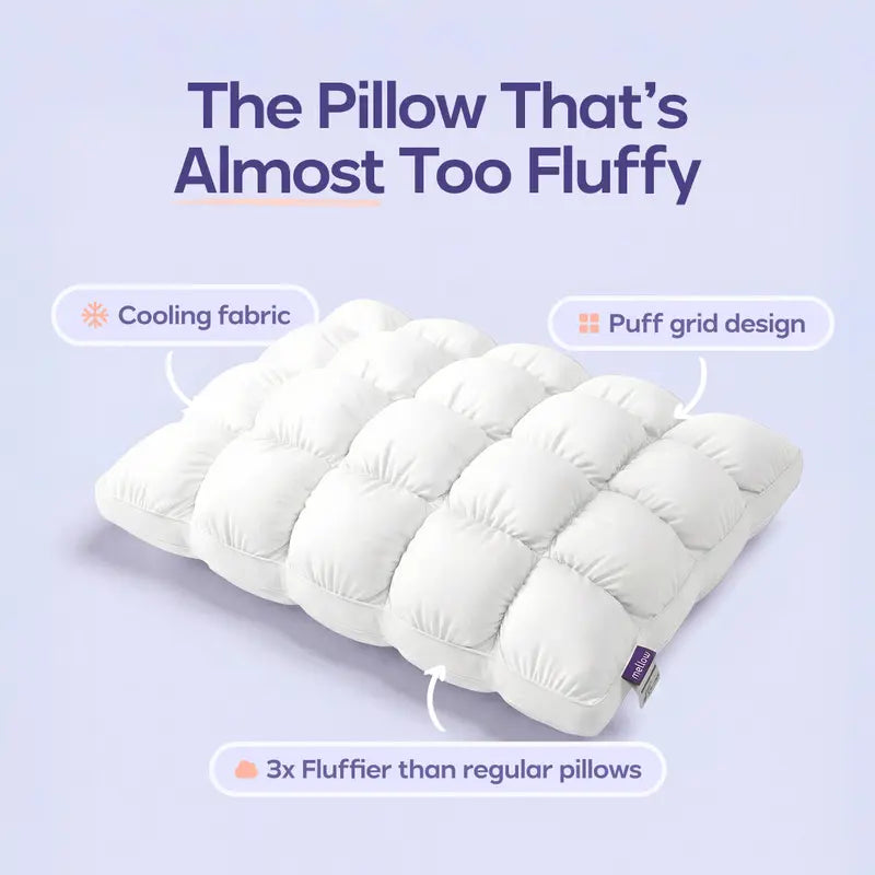 Sleep on a Cloud: The Ultimate Soft Quilted Puff Grid Pillow