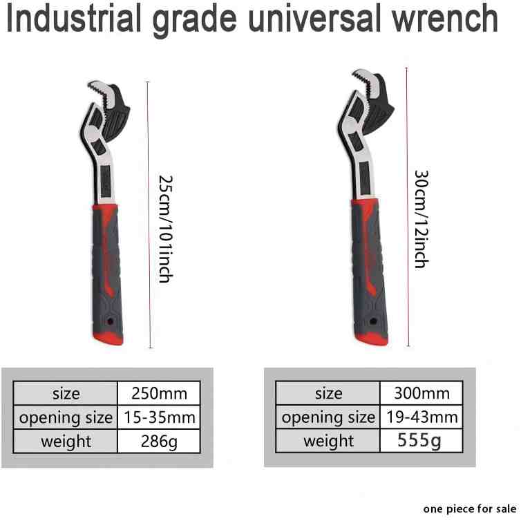 Self-Locking Pipe Wrench Set - Quick-Opening Multi-Model Grip For Fast Plumbing Repairs