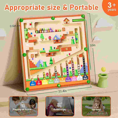 Pixels & Puzzles: Magnetic Color & Number Learning Maze