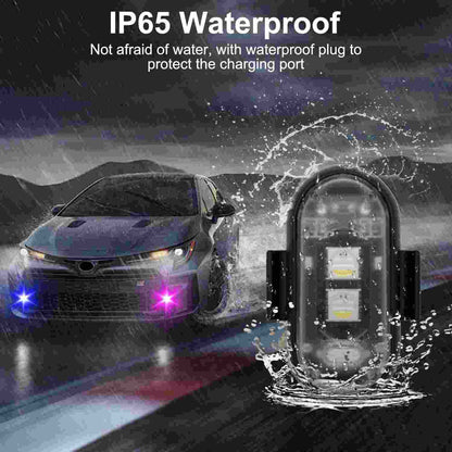 RGB LED Strobe Light Kit - Wireless Remote Multi-Mode Flashing For Night Riding Visibility & Safety Upgrade