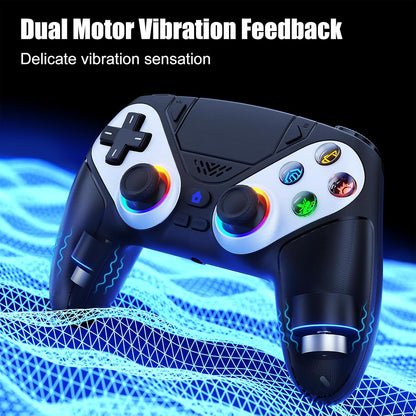 Wireless Gaming Controller - RGB Lighting + Motion Sensing + Programmable Buttons For PS5-Compatible Precision Gameplay