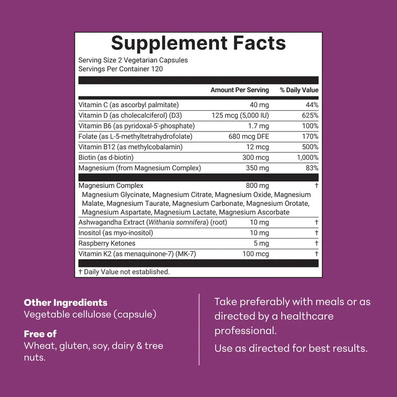 【Limited Time Buy 3 Get 1 Free】Magnesium Complex Capsules for Women