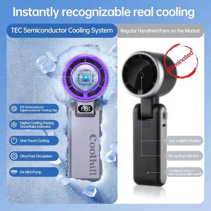Portable High-Speed Fan – Instant Ice Cooling With 199 Wind Levels