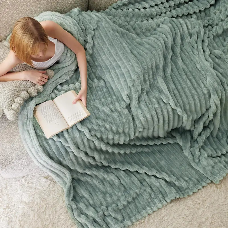 Wrap Yourself in Cloud Comfort: The Only All-Season Stripe Blanket You’ll Ever Need