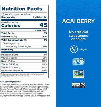 Rapid Electrolyte Hydration Powder Drink Mix