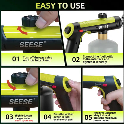 Heavy-Duty Portable Propane Torch With Max Flame Control