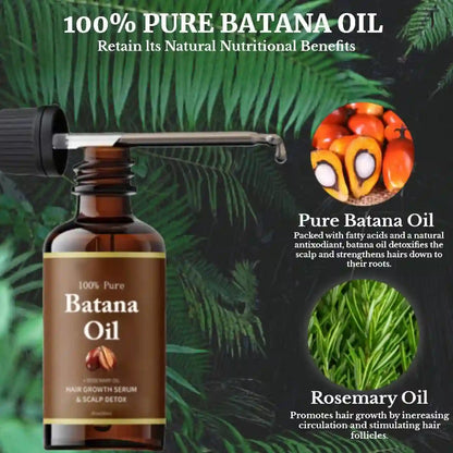 Batana Rosemary Oil for a Nourished Scalp & Smoother, Frizz-Free Hair