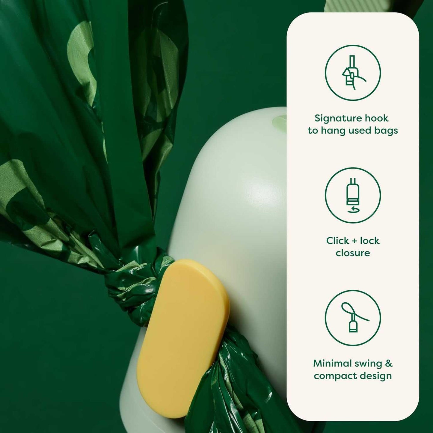 100% Leak-Proof Dog Poop Bag Dispenser with Strap