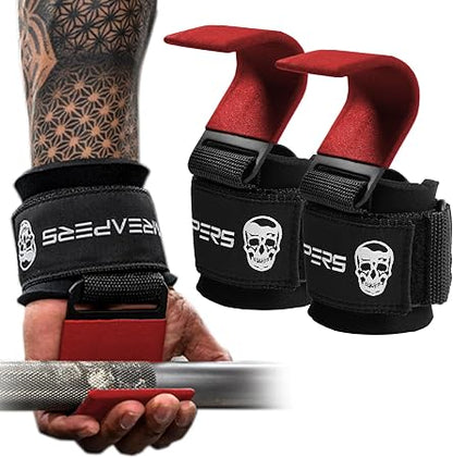 Heavy-Duty Deadlift Lifting Hooks for Maximum Grip Support & Strength | 2 Pack per Set