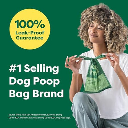 Mess-Free Cleanups: Extra-Thick, Leak-Proof & Easy-Tie Dog Poop Bags
