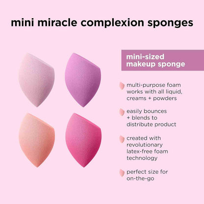 Flawless Precision Makeup Anywhere: Mini Miracle Complexion Sponges | 2 Pack per Set