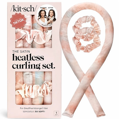 Effortless Heatless Satin Hair Curling Set for Heat-Free Salon Waves | 3 Pack per Set