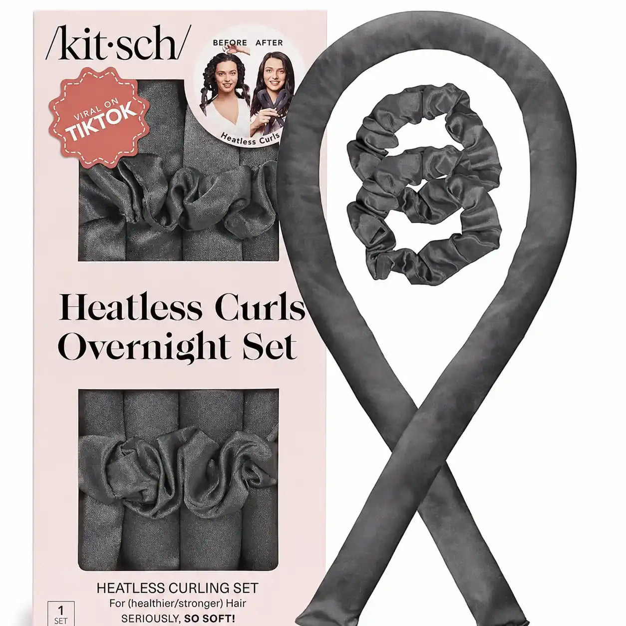 Effortless Heatless Satin Hair Curling Set for Heat-Free Salon Waves | 3 Pack per Set