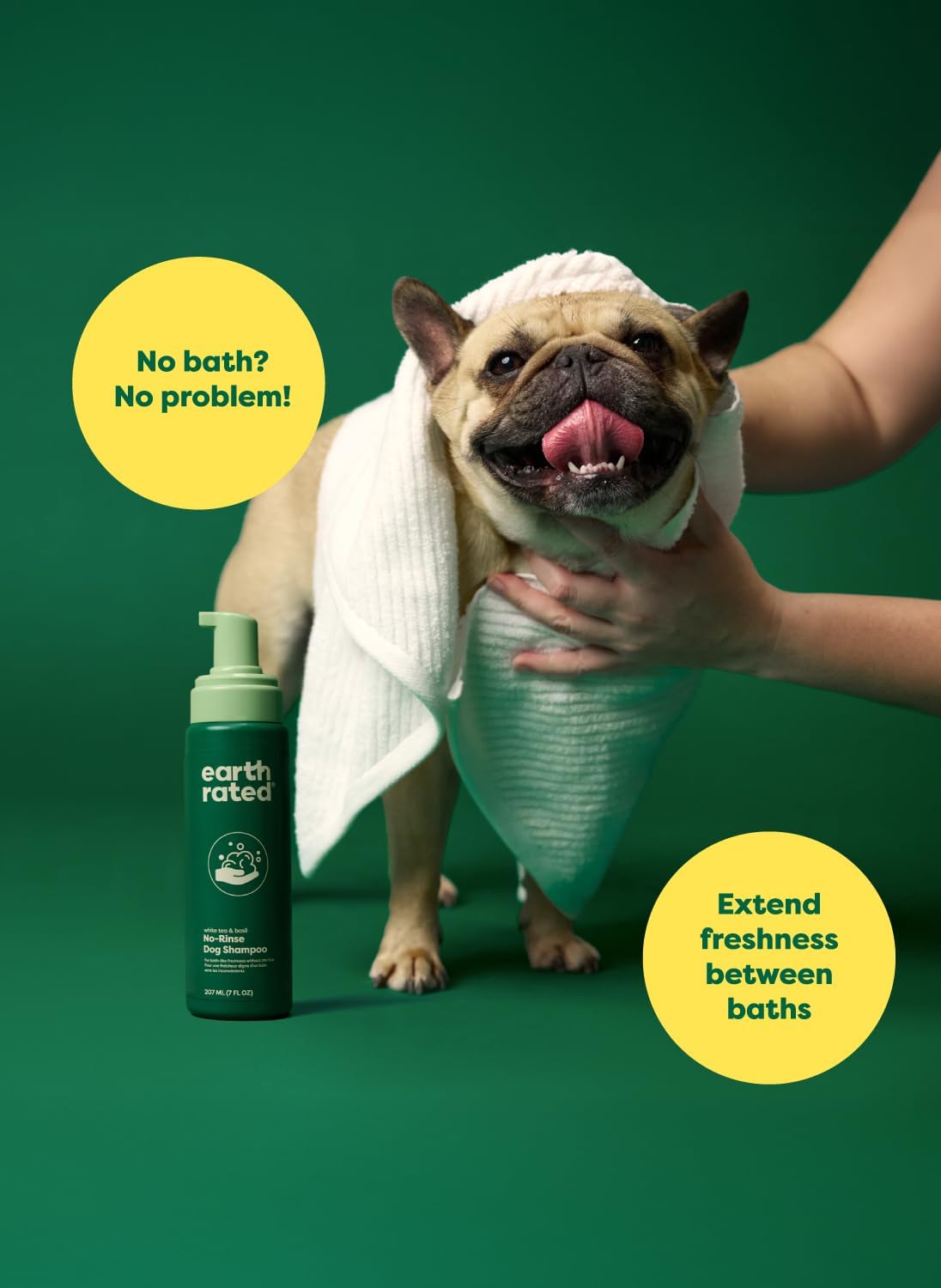 Instant Waterless Dog Shampoo Foam - Clean, Deodorize & Condition Without Water