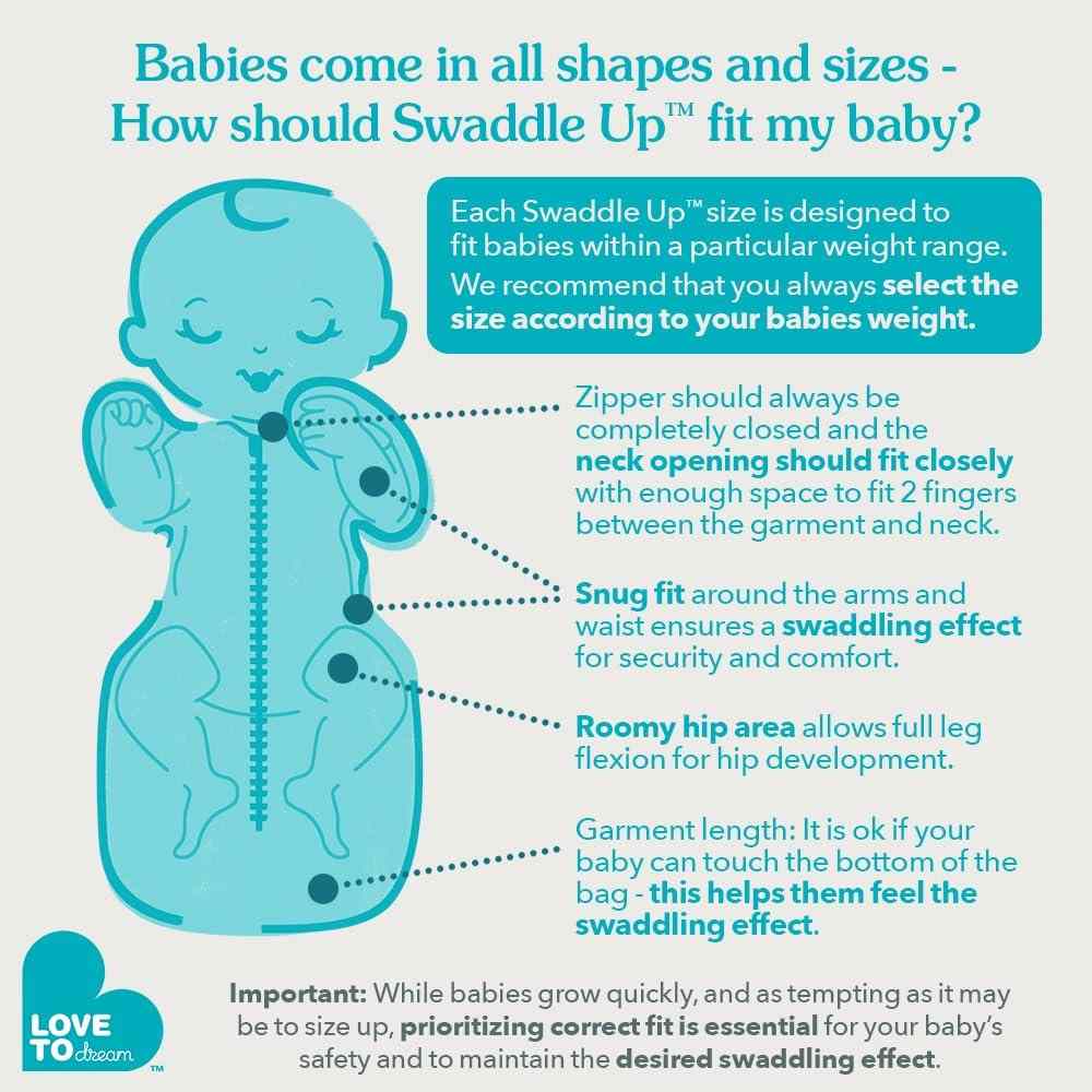 Sleep Longer & Deeper with Natural Arms-Up Swaddle Sack
