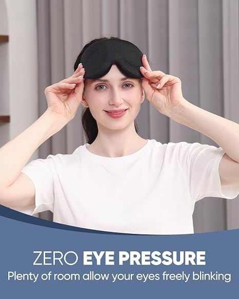 3D Contoured 100% Light Blocking Sleep Mask | 2 Pack per Set